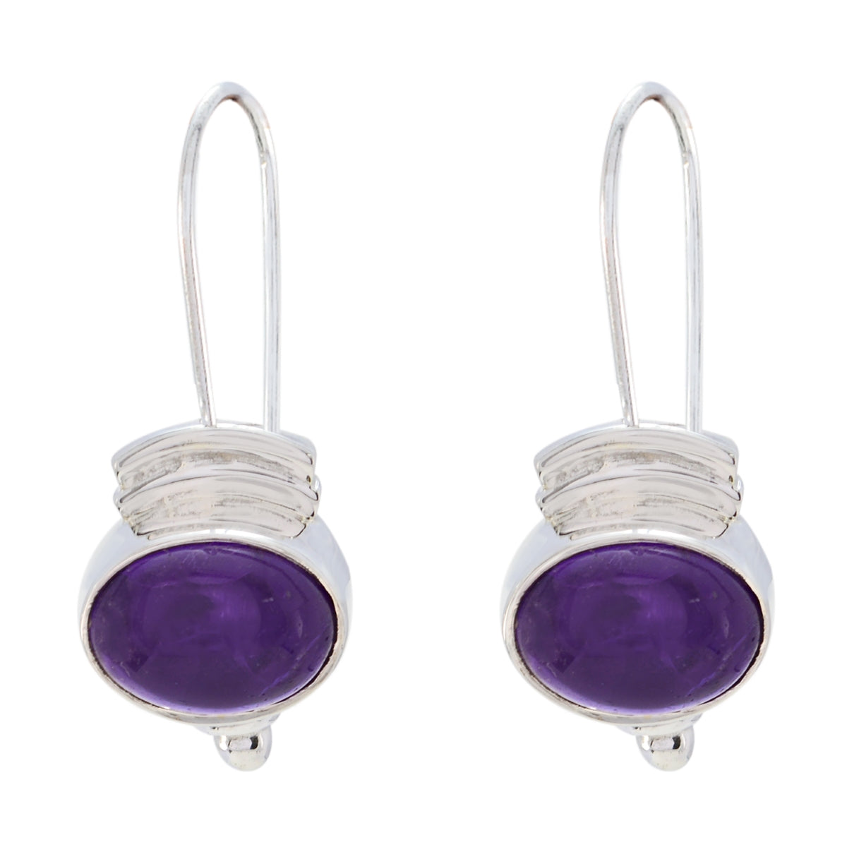 Yuki Purple Slim multiple Dangle Earring Amethyst Purple Dangle