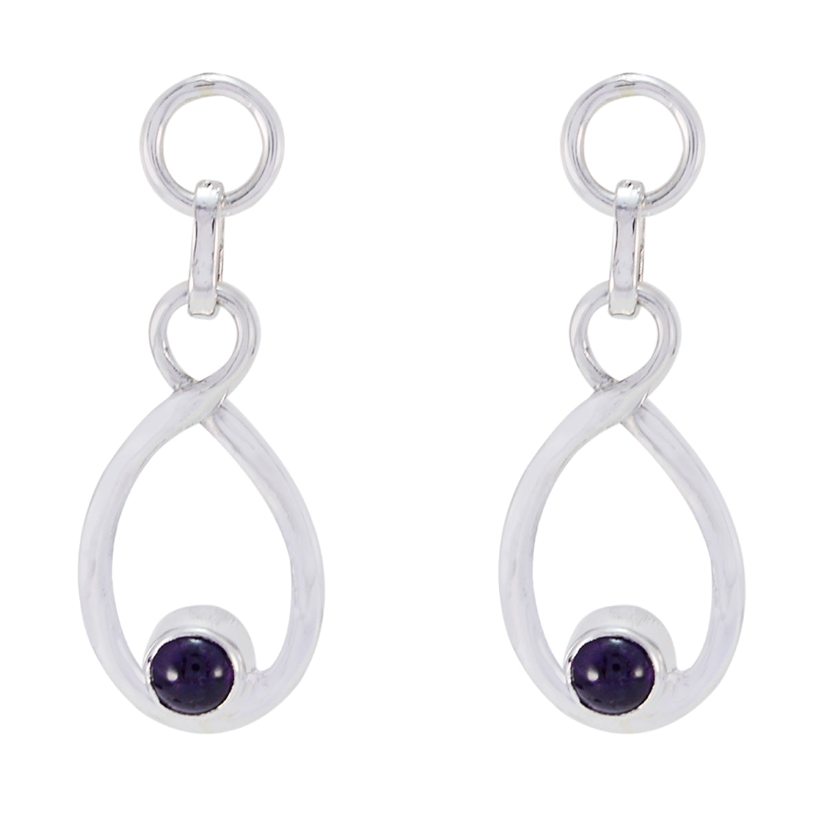 Yuna Purple Dainty multiple Stud Earring Amethyst Purple Stud