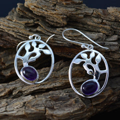 Lily Purple Featherlight Solitaire Dangle Earring