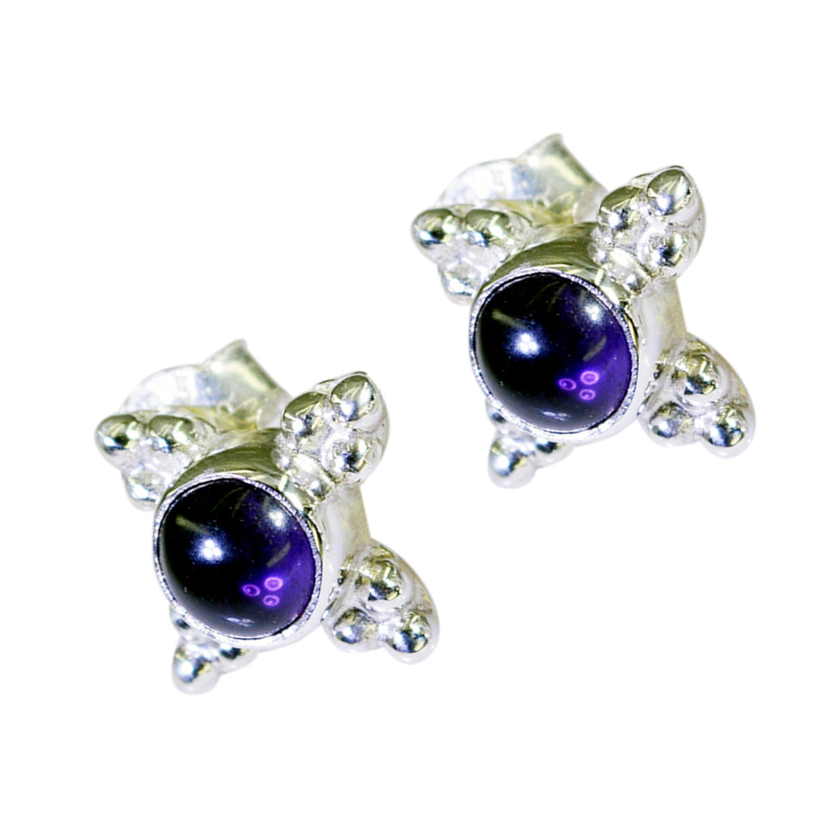 Carolina Purple Delicate Solitaire Dangle Earring
