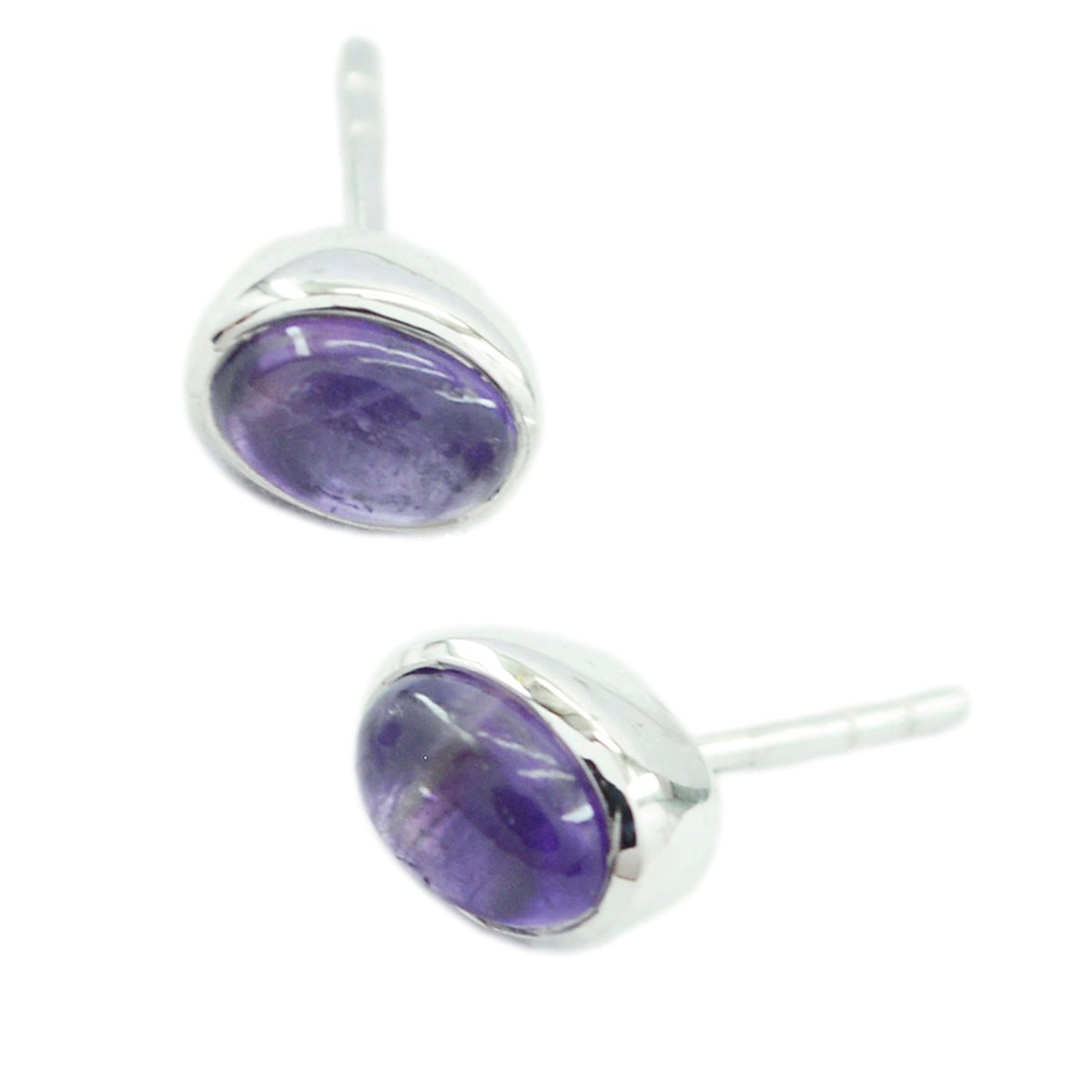 Cecilia Purple Delicate Solitaire Stud Earring