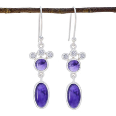 Constanza Purple Mid weight multiple Dangle Earring Amethyst Purple Dangle