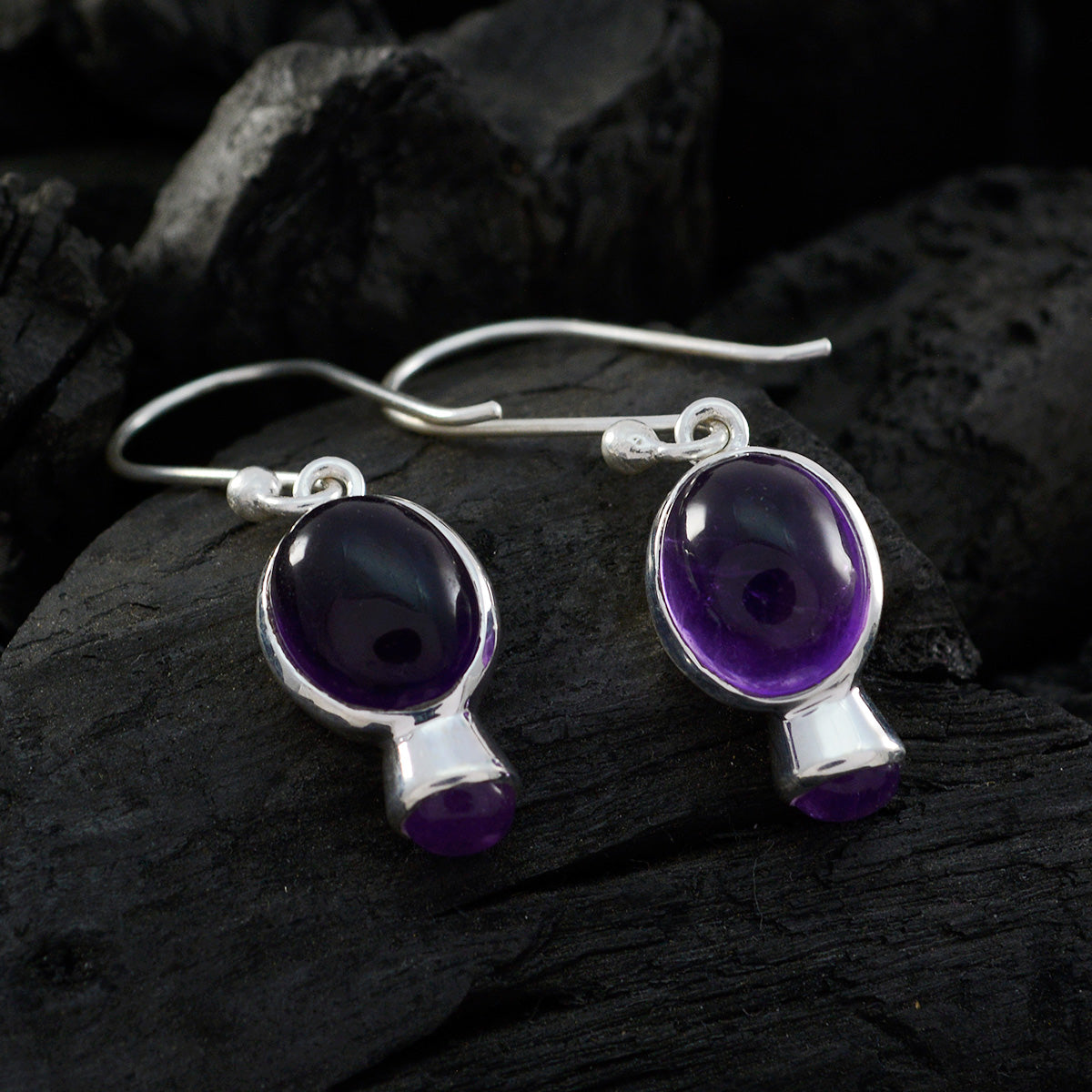 Daniela Purple Whisper thin multiple Dangle Earring