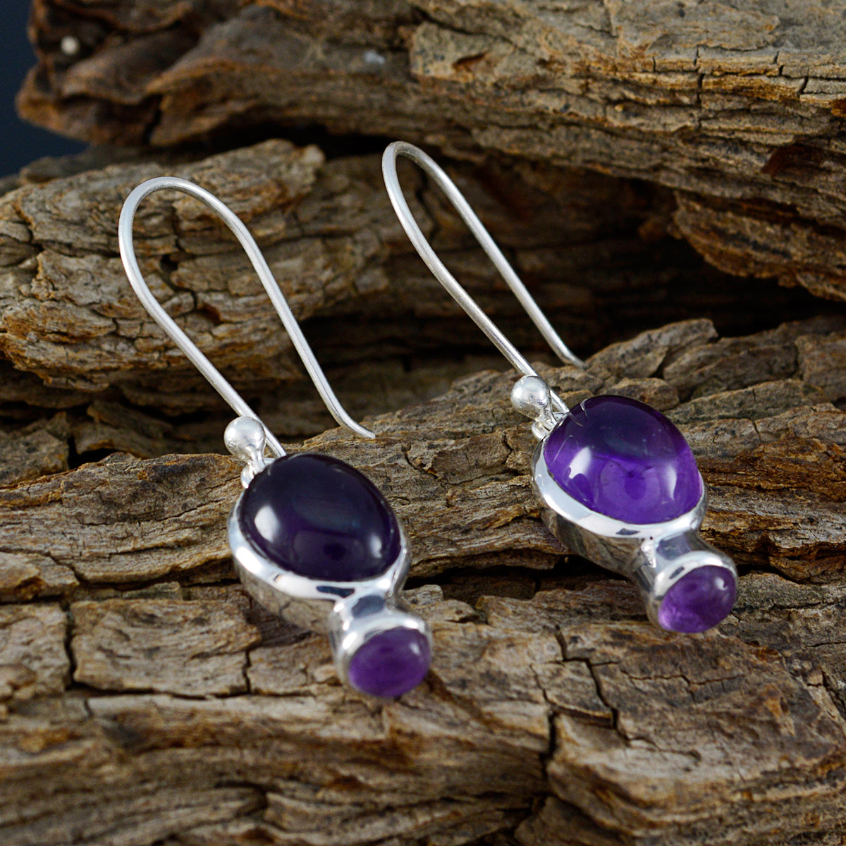 Daniela Purple Whisper thin multiple Dangle Earring