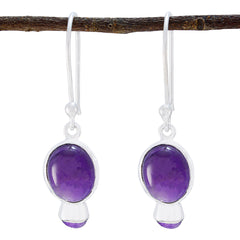 Daniela Purple Whisper thin multiple Dangle Earring Amethyst Purple Dangle