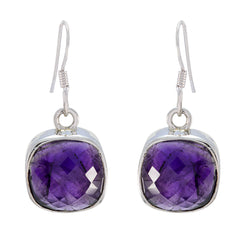 Nora Purple Tiny multiple Dangle Earring Amethyst Purple Dangle