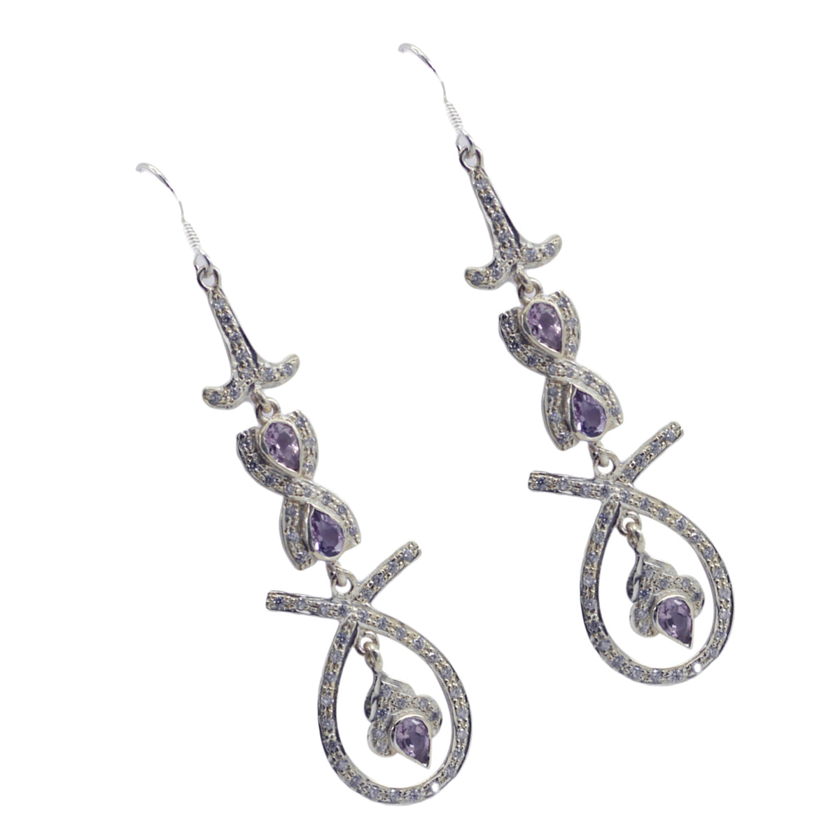 Natcha Purple Tiny multiple Dangle Earring
