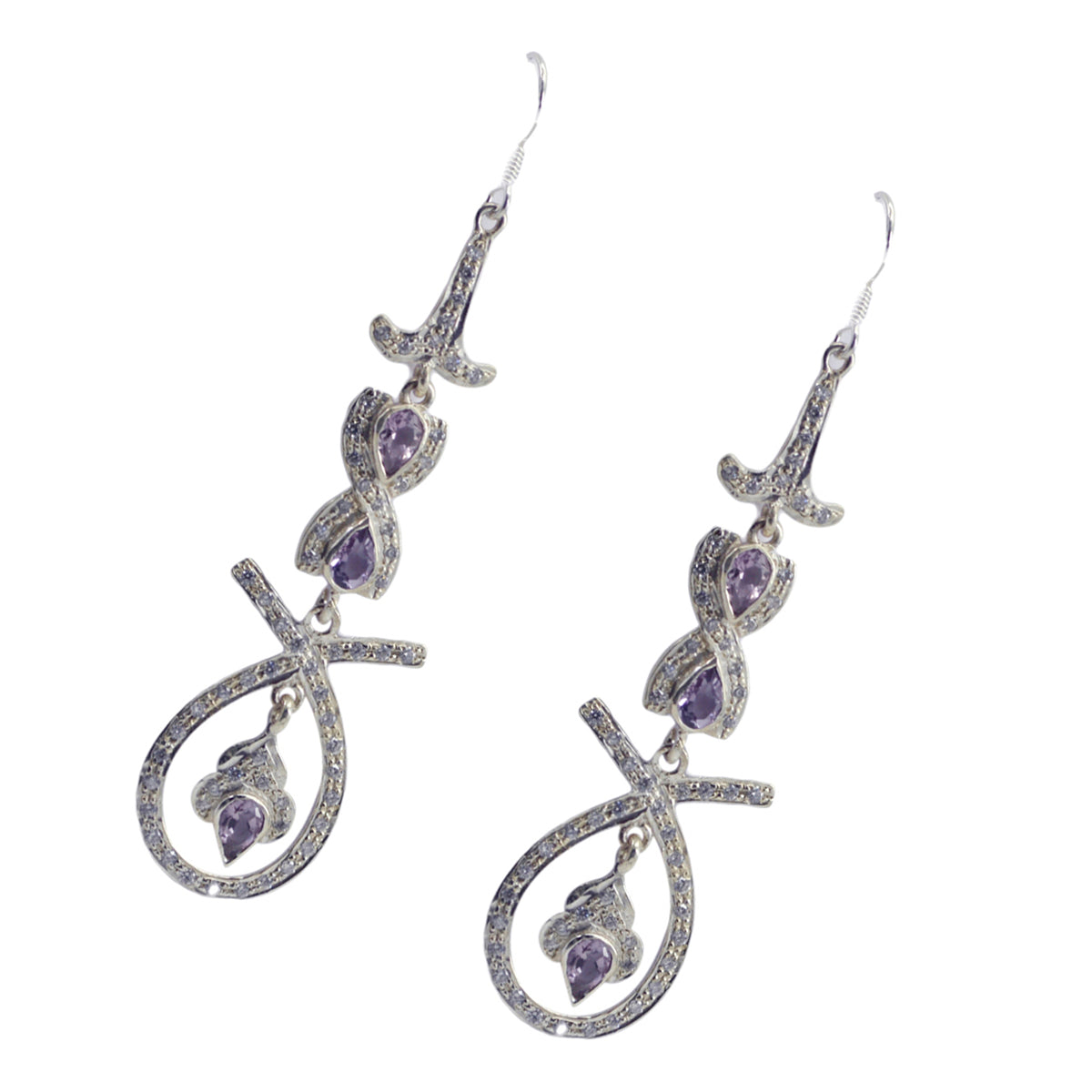 Natcha Purple Tiny multiple Dangle Earring