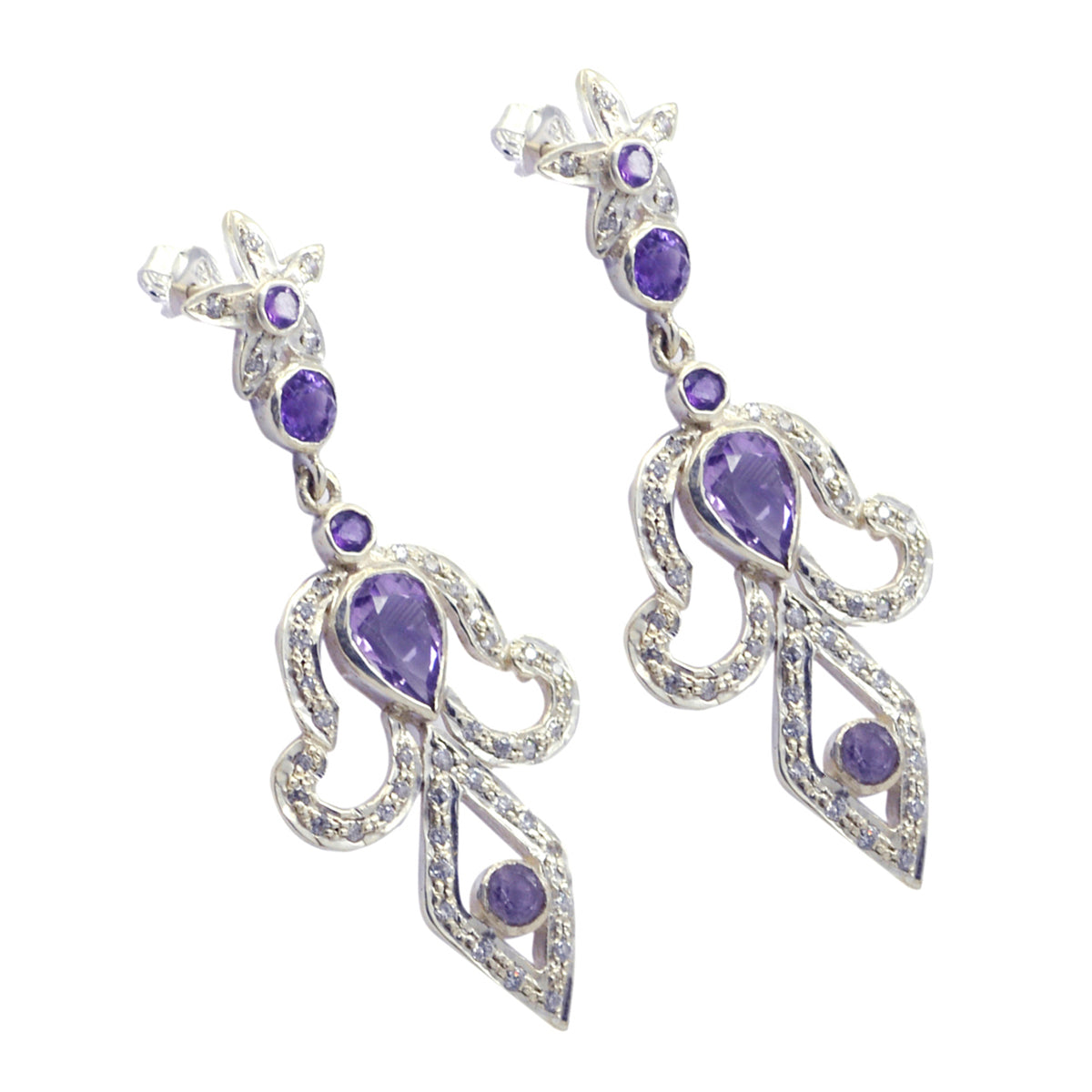 Maria Purple Tiny multiple Stud Earring