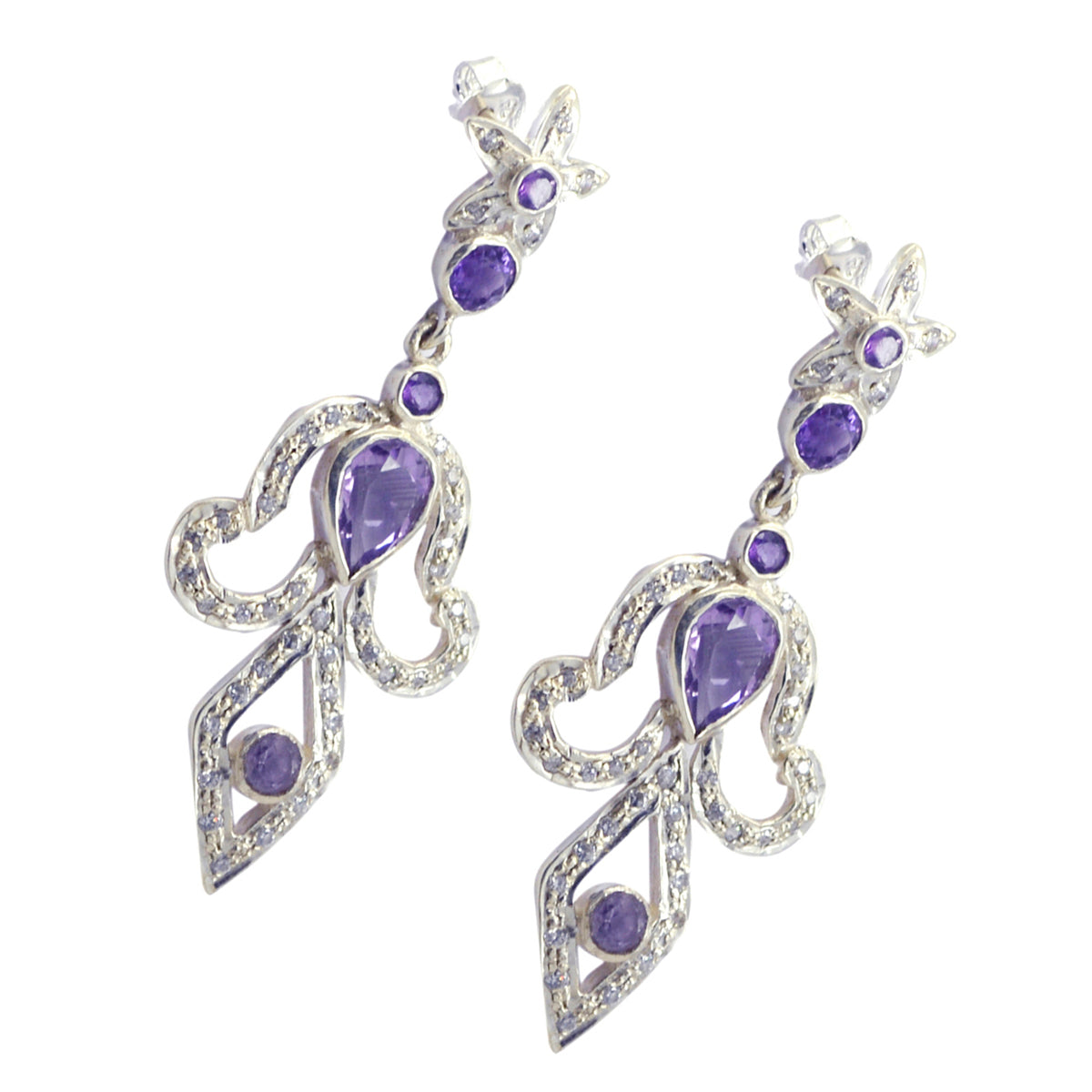 Maria Purple Tiny multiple Stud Earring