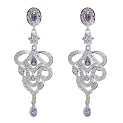 Priya Purple Statement multiple Stud Earring