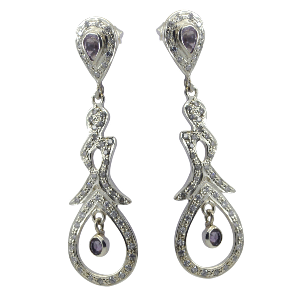 Riya Purple Edgy multiple Stud Earring