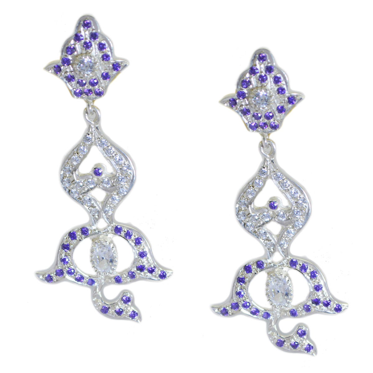 Saanvi Purple Essential multiple Stud Earring
