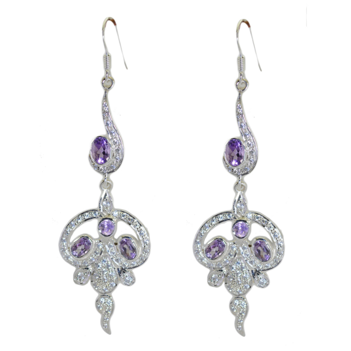 Siti Purple Edgy multiple Stud Earring