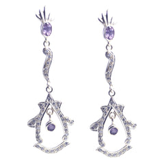 Zara Purple Edgy multiple Stud Earring