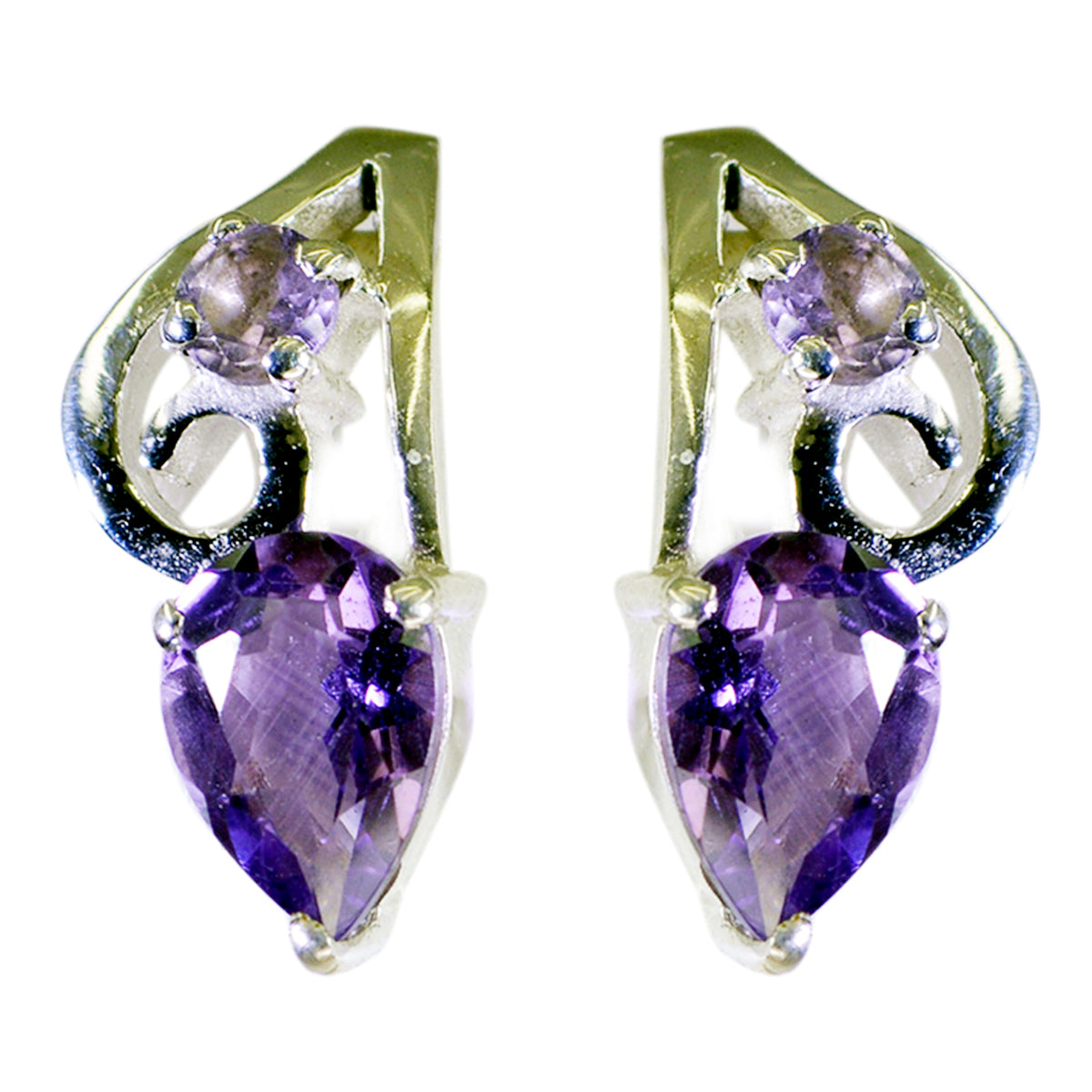 Gabriela Purple Whisper thin multiple Stud Earring