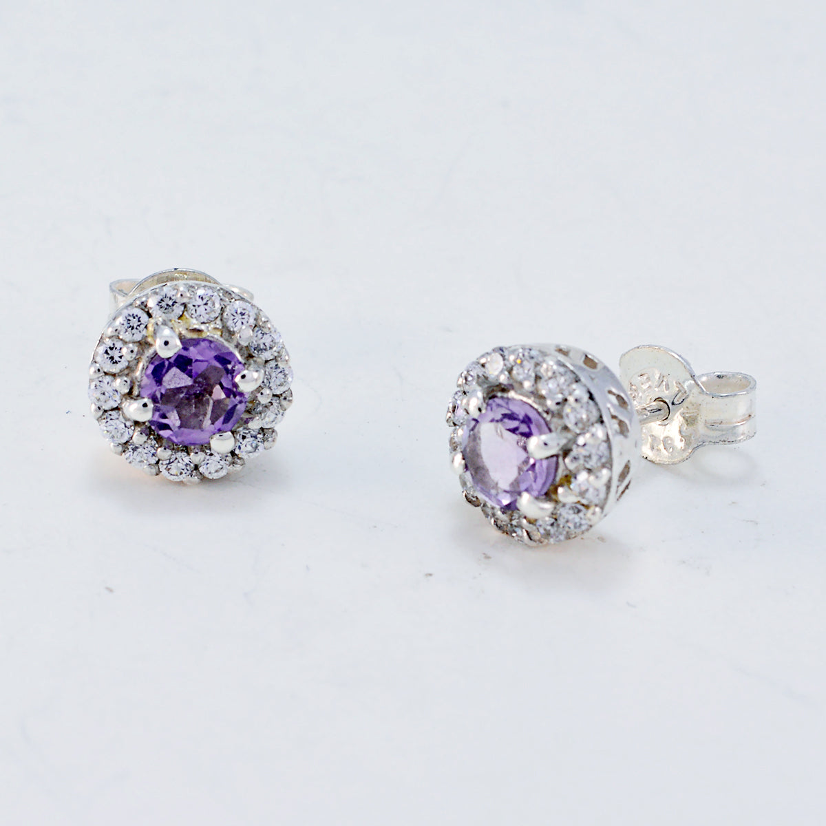 Isabella Purple Delicate multiple Stud Earring
