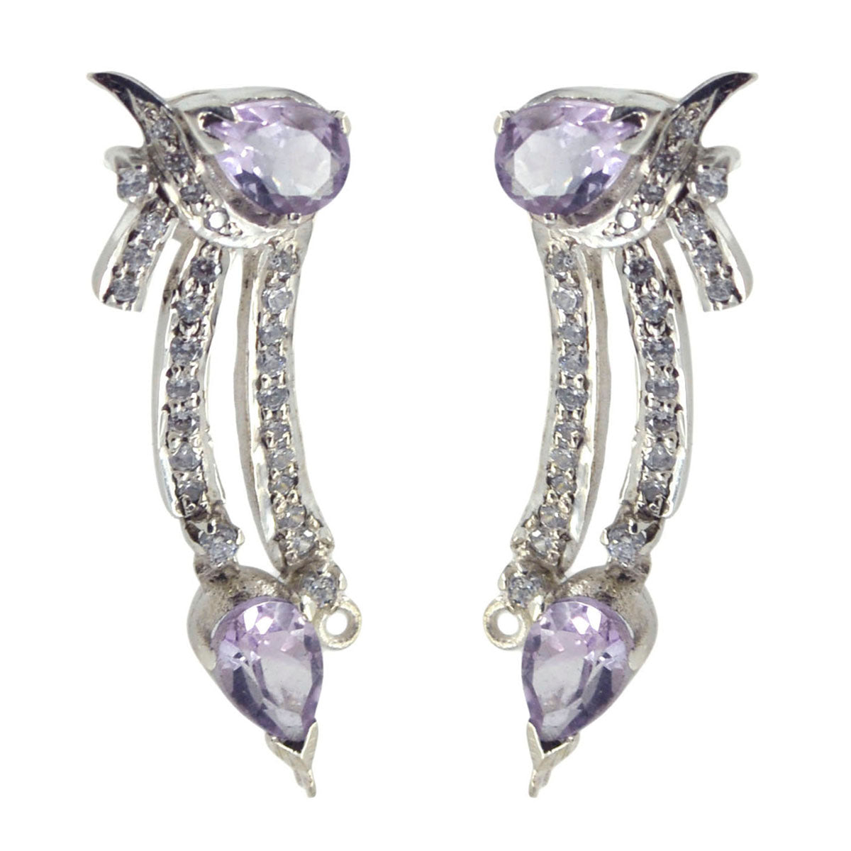 Ivana Purple Dainty multiple Stud Earring