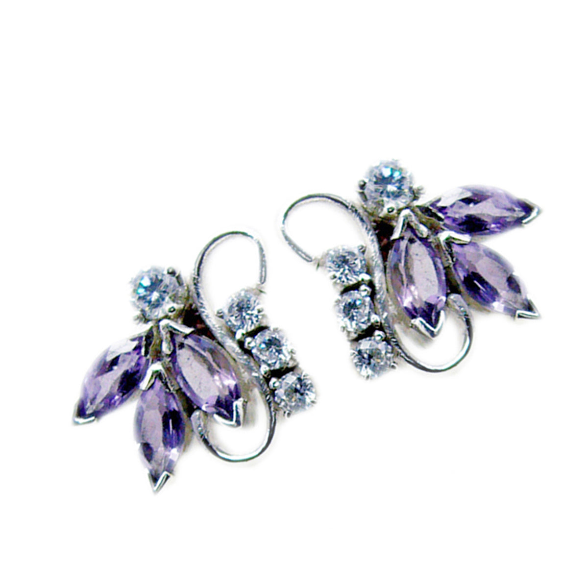Joaquina Purple Dainty multiple Stud Earring