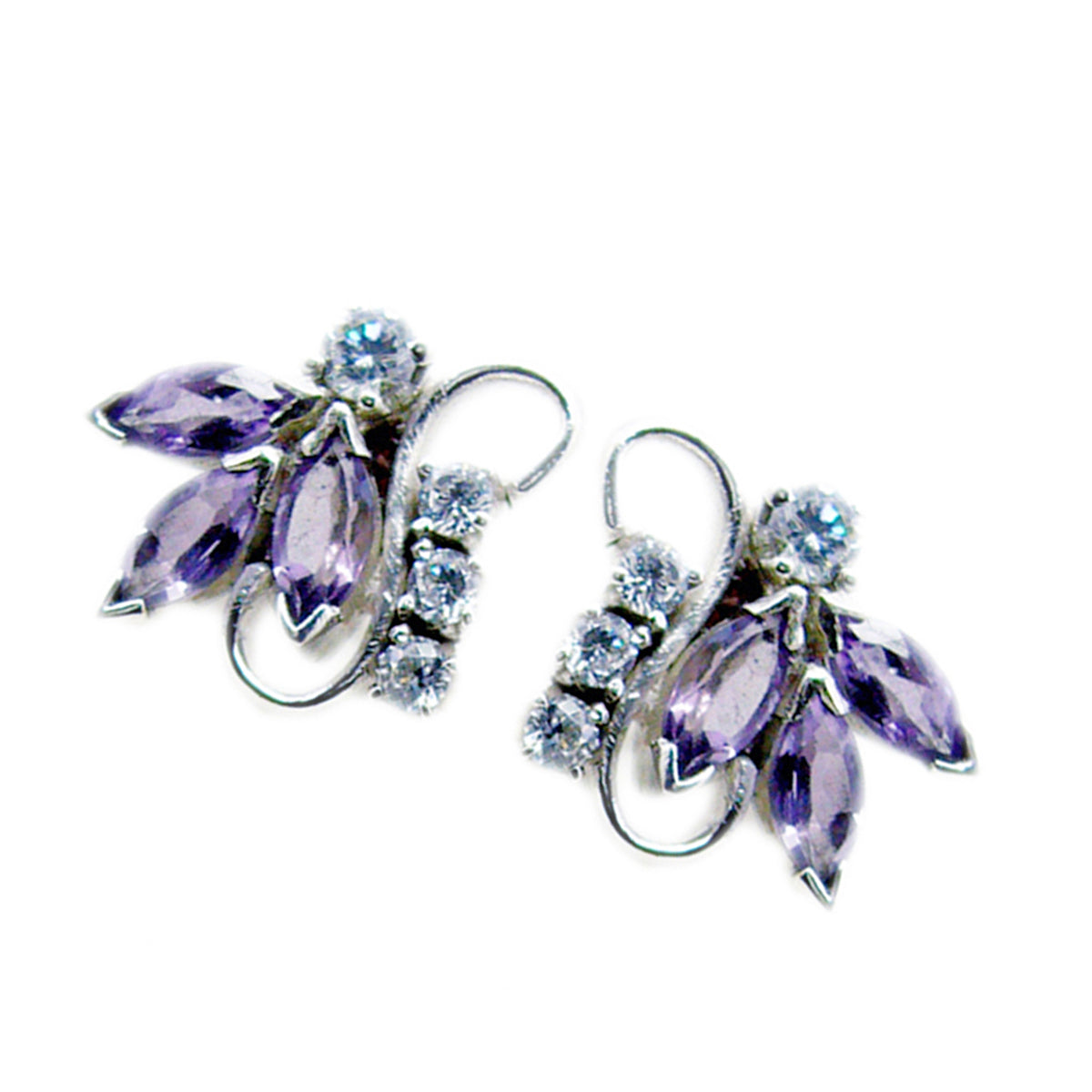 Joaquina Purple Dainty multiple Stud Earring