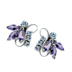 Joaquina Purple Dainty multiple Stud Earring