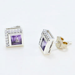 Lorena Purple Delicate multiple Stud Earring