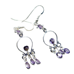 Lucia Purple Dainty multiple Dangle Earring