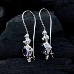 Eva Purple Chunky multiple Dangle Earring