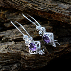 Eva Purple Chunky multiple Dangle Earring