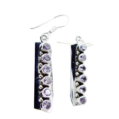 Stella Purple Tiny multiple Dangle Earring Amethyst Purple Dangle