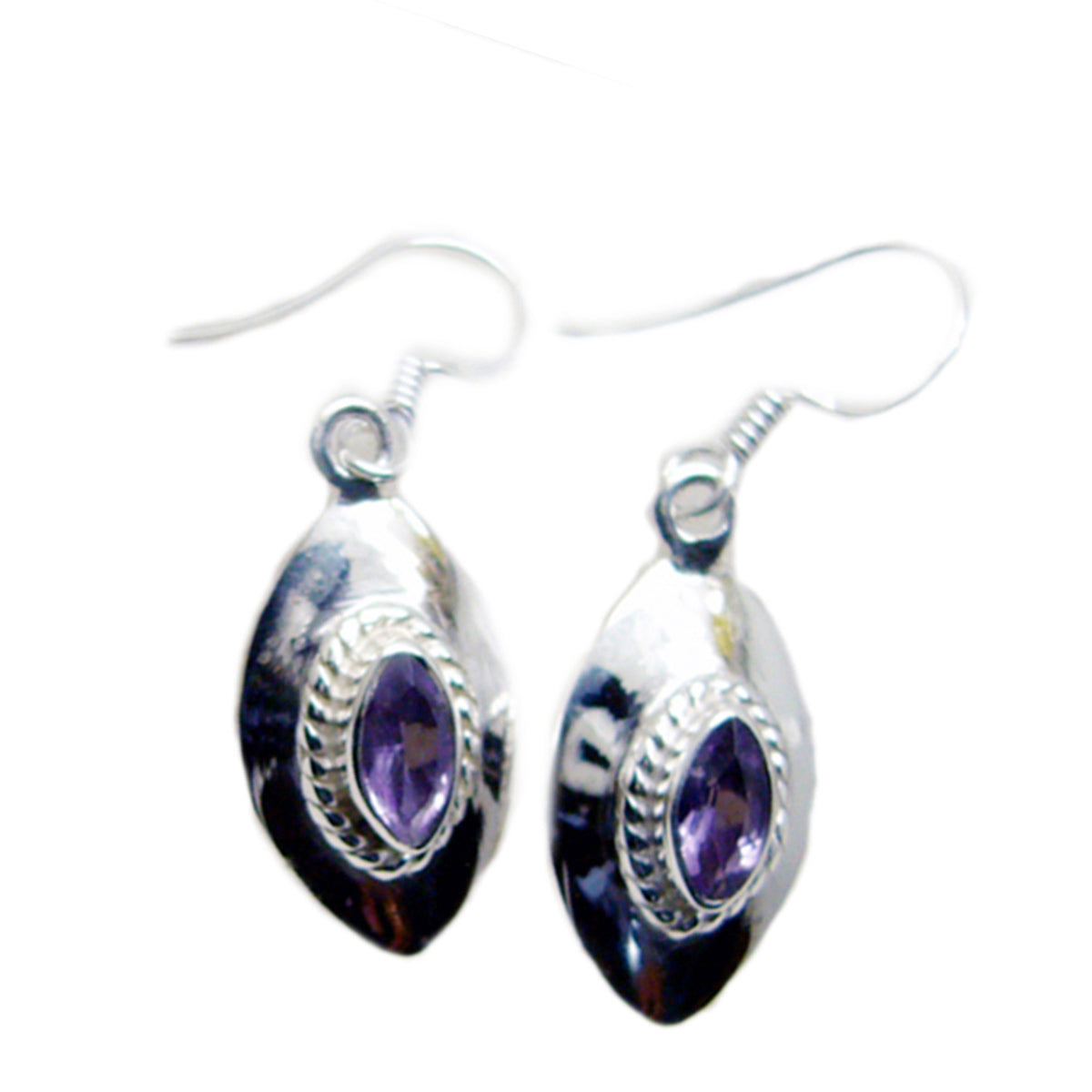 Valentina Purple Dainty multiple Dangle Earring Amethyst Purple Dangle