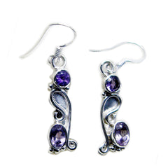 Addison Purple Dainty multiple Dangle Earring Amethyst Purple Dangle