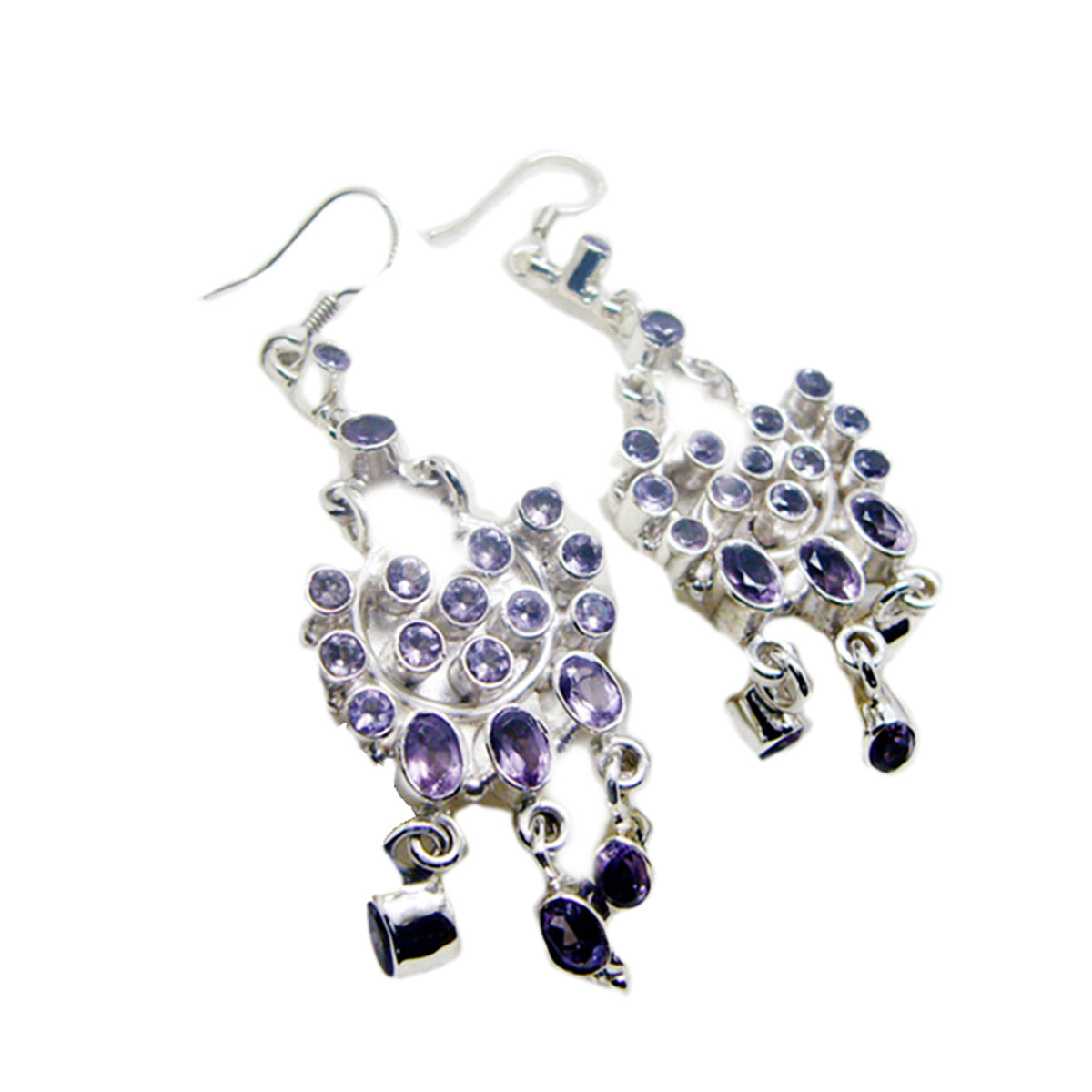 Alice Purple Statement multiple Dangle Earring
