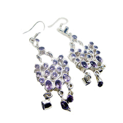 Alice Purple Statement multiple Dangle Earring