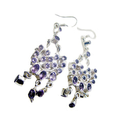 Alice Purple Statement multiple Dangle Earring