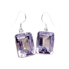 Ava Purple Minimal multiple Dangle Earring Amethyst Purple Dangle