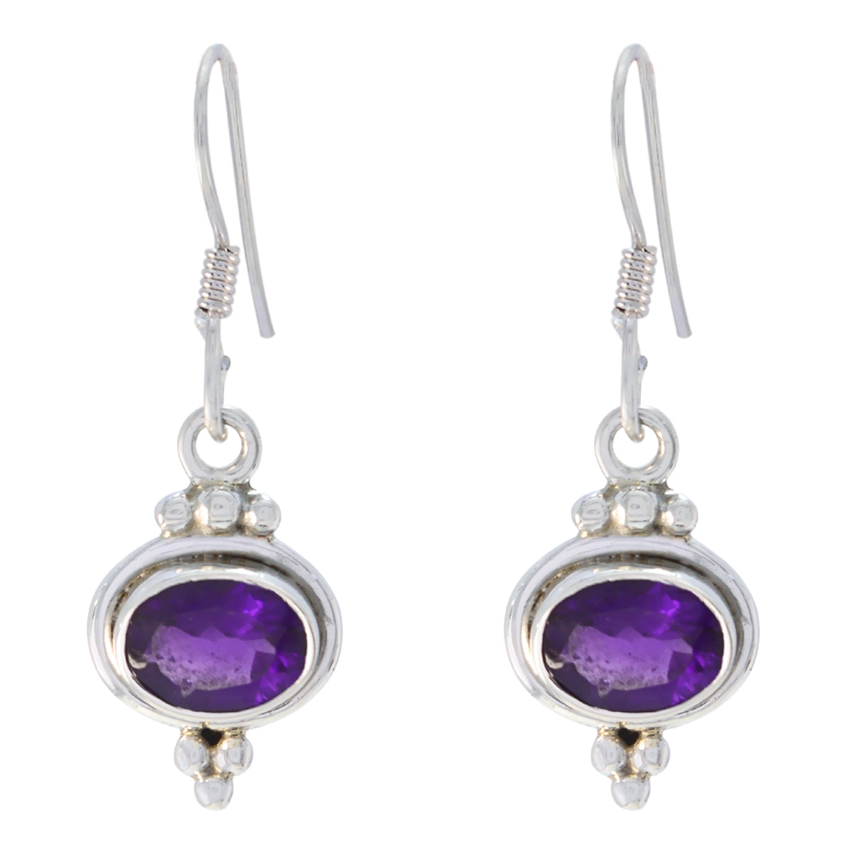 Bella Purple Dainty multiple Dangle Earring Amethyst Purple Dangle