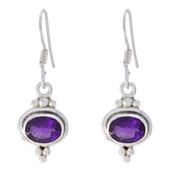 Bella Purple Dainty multiple Dangle Earring Amethyst Purple Dangle