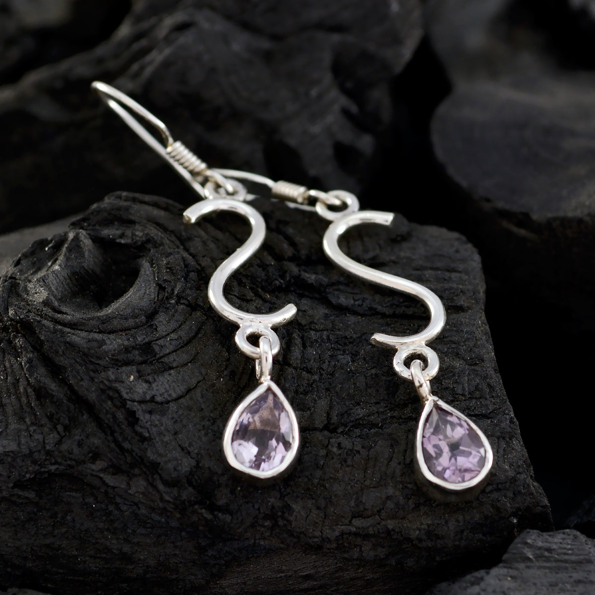 Isla Purple Delicate multiple Dangle Earring
