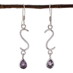 Isla Purple Delicate multiple Dangle Earring Amethyst Purple Dangle