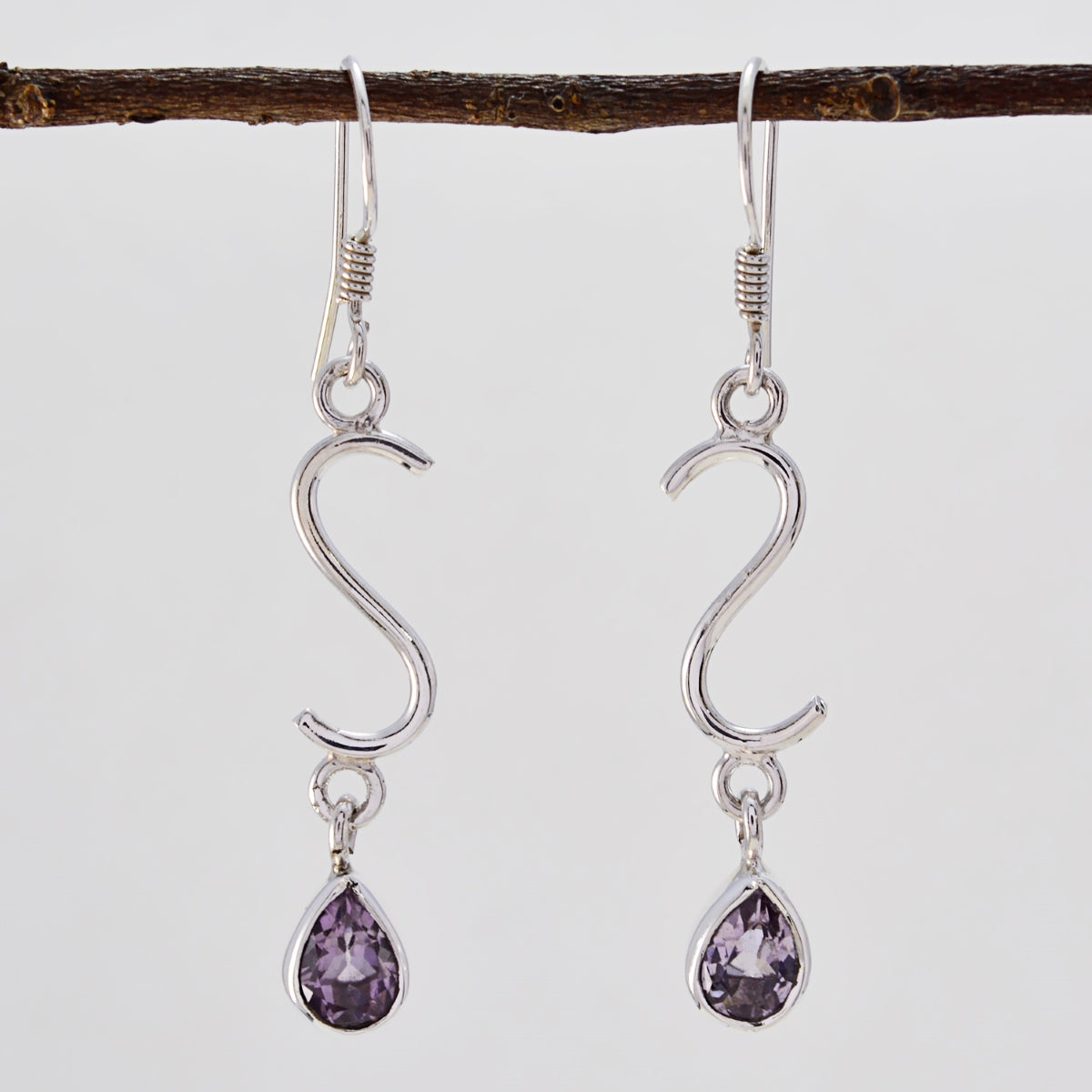 Isla Purple Delicate multiple Dangle Earring