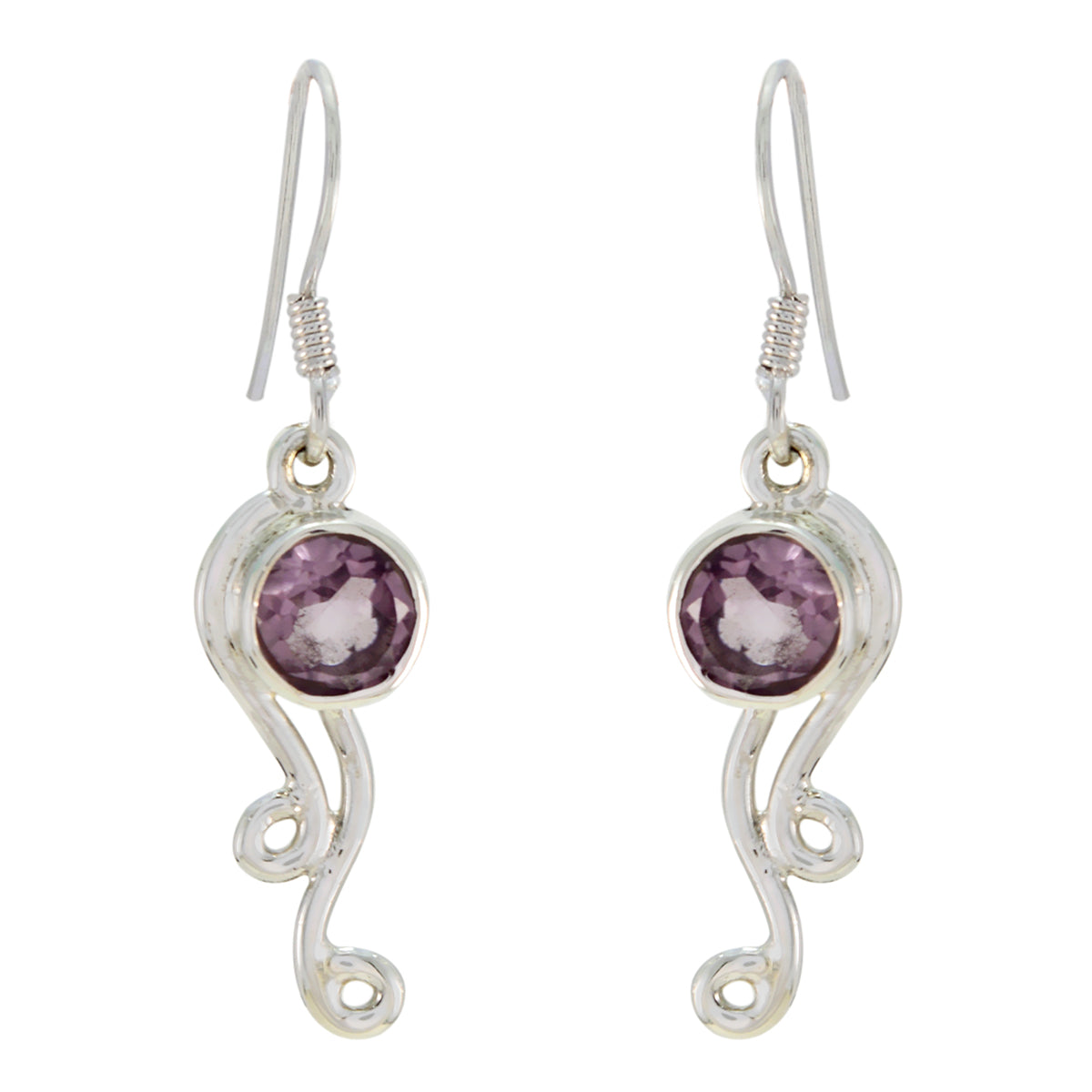 Nella Purple Delicate multiple Dangle Earring Amethyst Purple Dangle