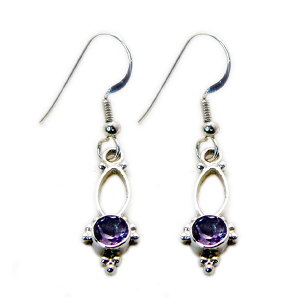 Clara Purple Delicate multiple Dangle Earring Amethyst Purple Dangle