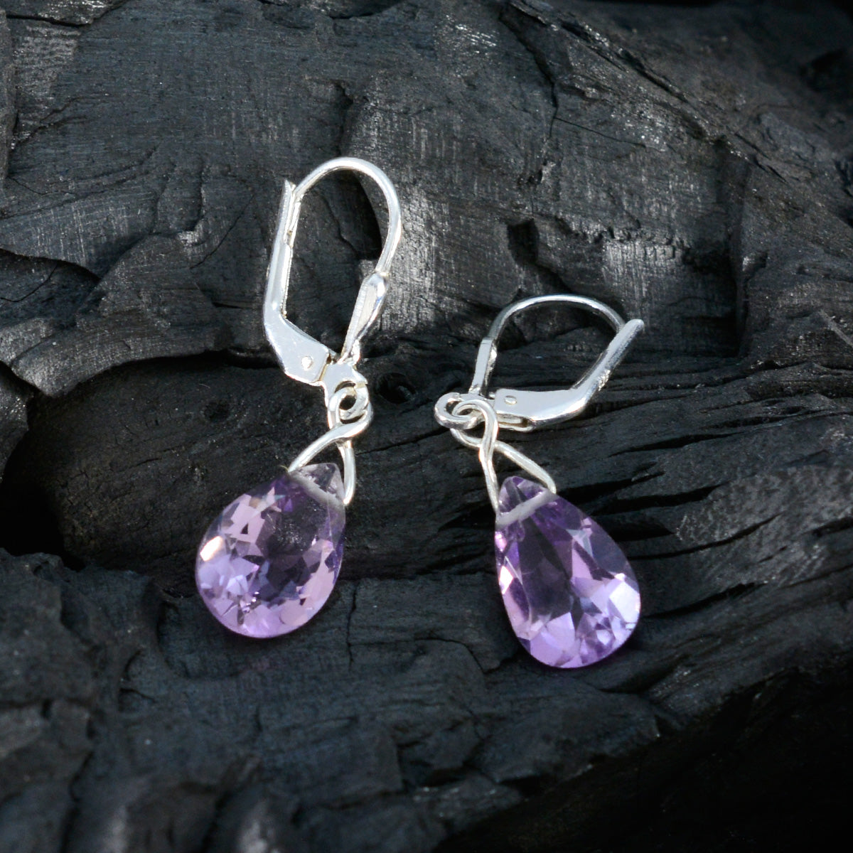 Eliza Purple Minimalist multiple Dangle Earring