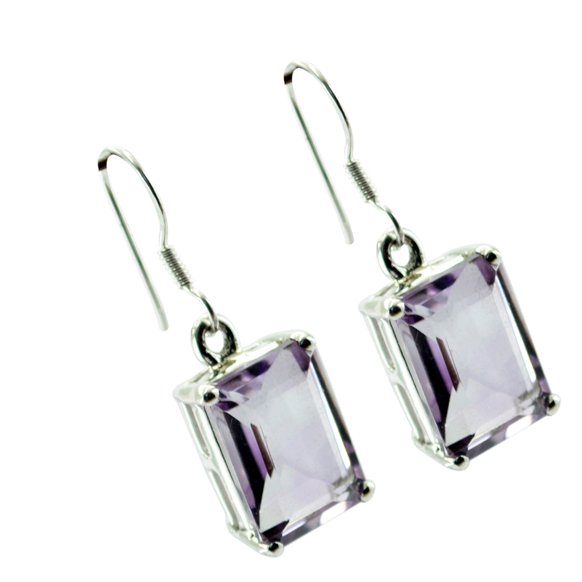 Freya Purple Tiny Solitaire Dangle Earring