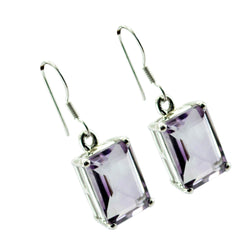 Freya Purple Tiny Solitaire Dangle Earring