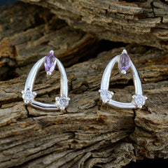 Nari Purple Elegant multiple Stud Earring