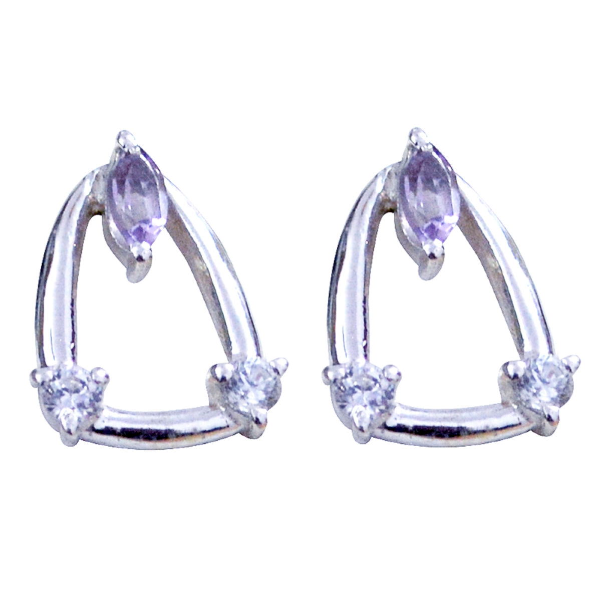 Nari Purple Elegant multiple Stud Earring
