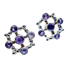 Lucia Purple Featherlight multiple Stud Earring
