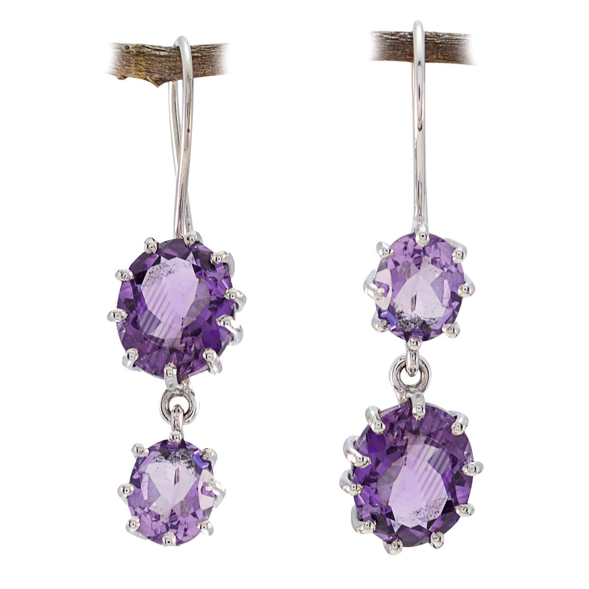 Wen Purple Eye catching multiple Dangle Earring